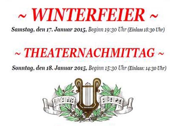 Winterfeier und Theaternachmittag MGV Hilsbach