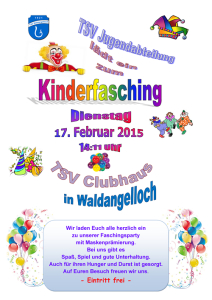 TSV Waldangelloch - Kinderfasching 2015