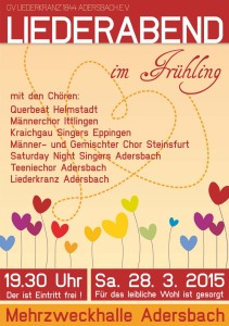 Liederabend im Frühling