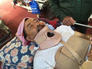 DMG - ein verletzter nepalesischer Pastor