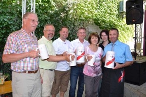 Stadtfest 2014_Anstoßen mit den Honorationen