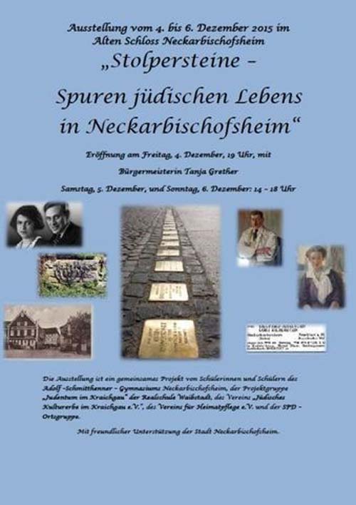 Ausstellung „Stolpersteine – Spuren jüdischen Lebens in Neckarbischofsheim“