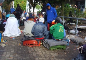 Flüchtlinge unterwegs auf dem Balkan