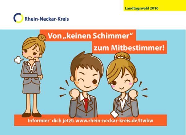 Kreis will mit Flyer zur Teilnahme an der Landtagswahl animieren