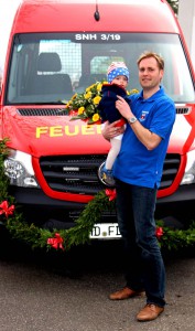 der Täufling und der stolze Vater!