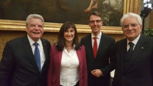 joachim Gauck Laura Garavini Lars Castellucci Sergio Mattarella Turin
