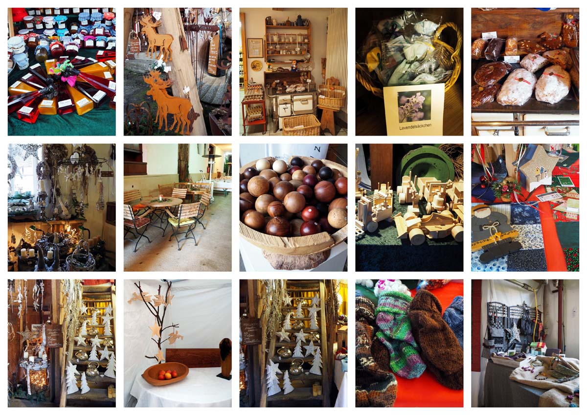 Kunsthandwerkermarkt rund um den Holzofen