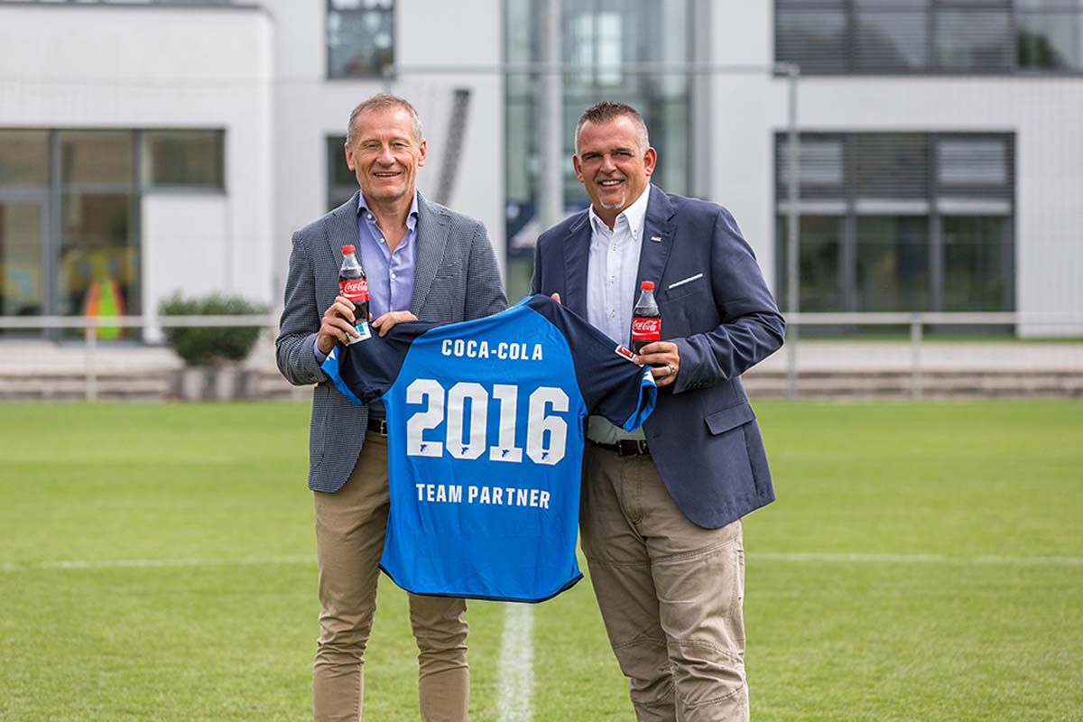 Coca-Cola und die TSG 1899 Hoffenheim bleiben Partner für drei weitere Jahre