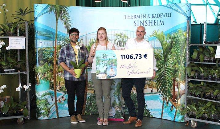 THERMEN & BADEWELT SINSHEIM spendet 1.106,73 EURO an den Kulturförderverein-Kurpfalz e.V.