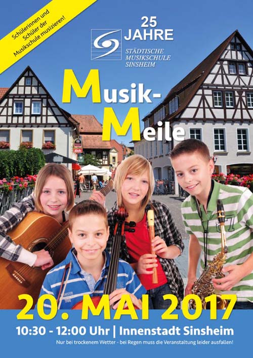 Musikschule musiziert zum Jubiläum in der Innenstadt