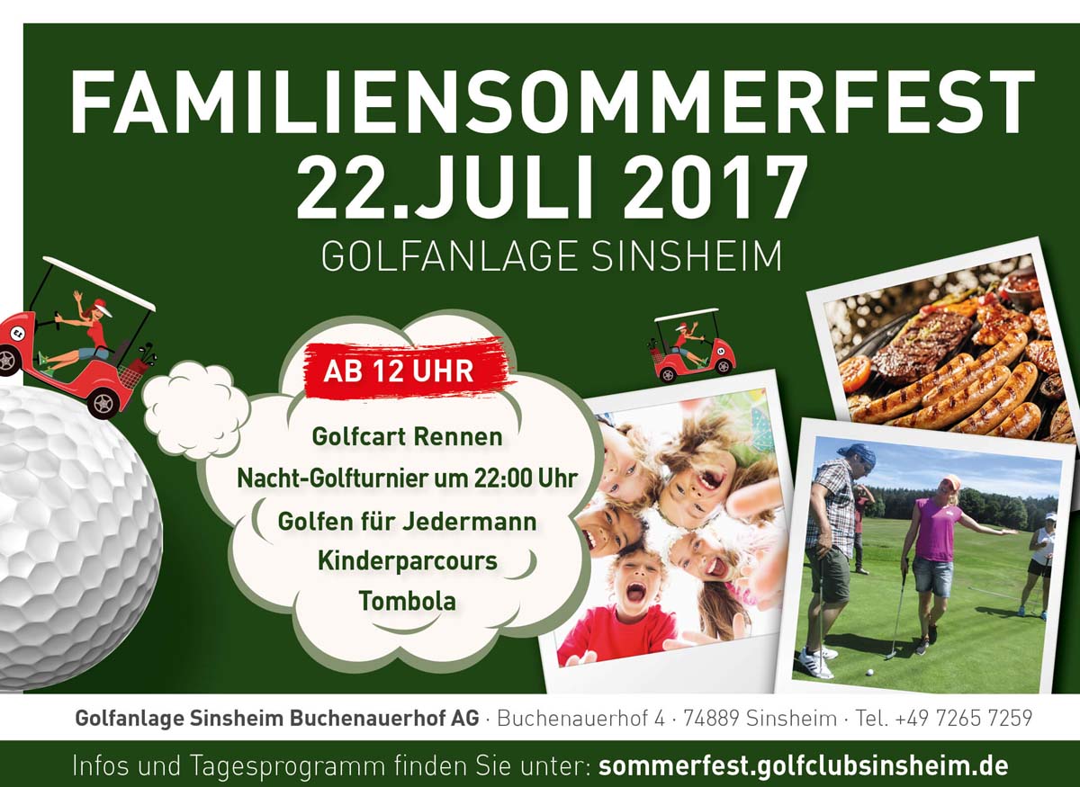 Familien-Sommerfest im Golfclub Sinsheim