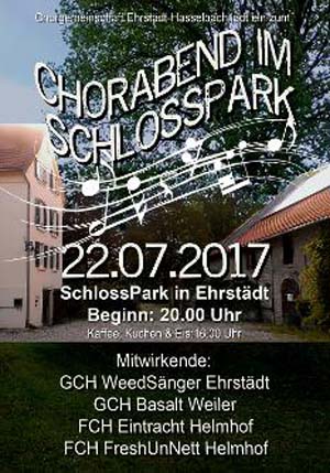 Chorabend im Schlosspark