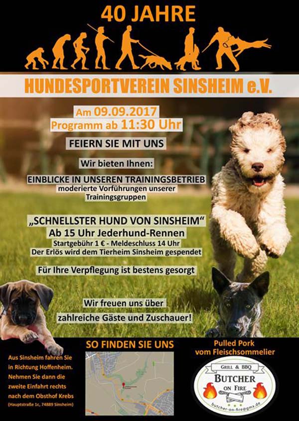 Der Hundesportverein Sinsheim e.V. feiert Geburtstag