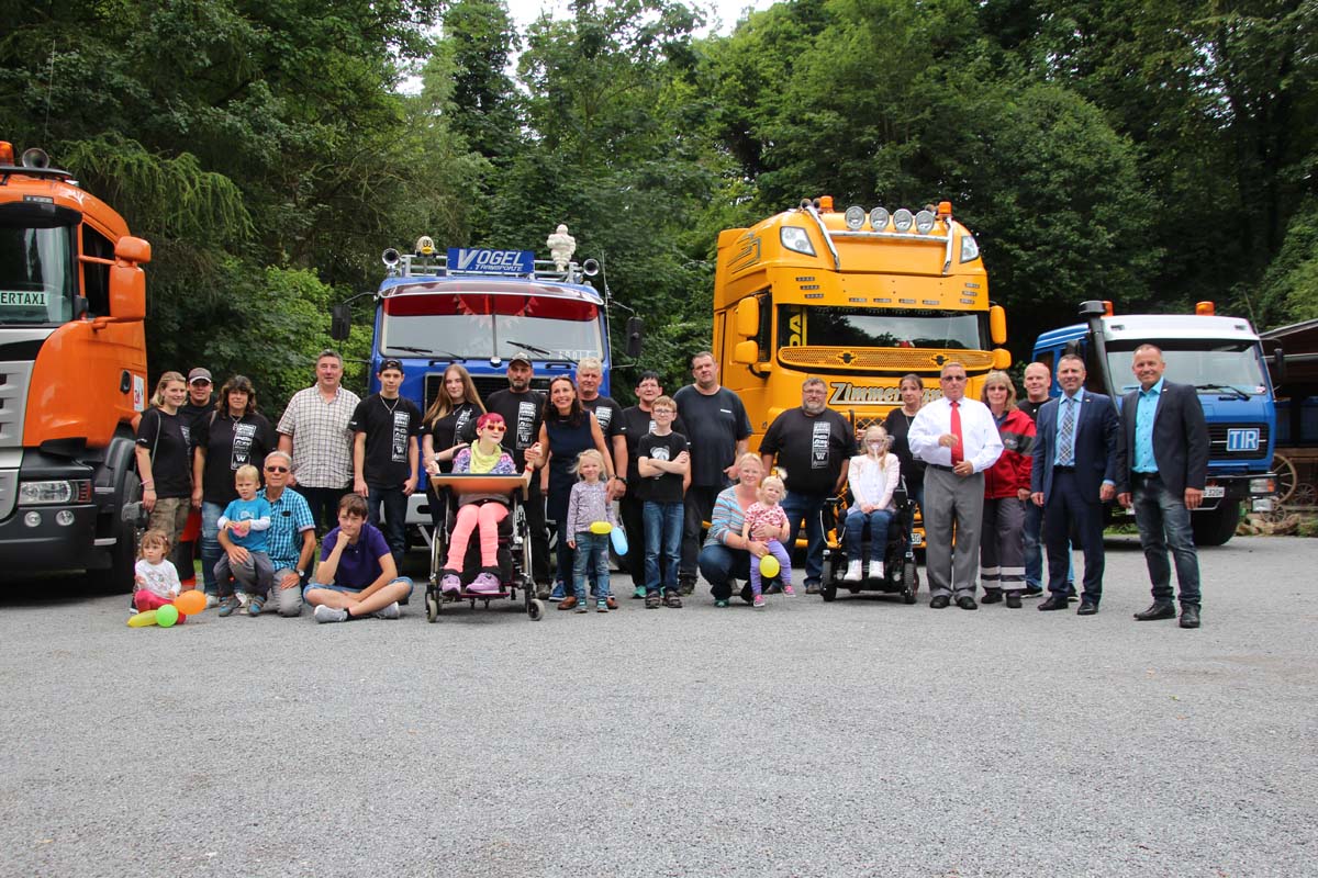 Trucker meets Kinderhospiz Sterntaler & DRK-Eschelbach