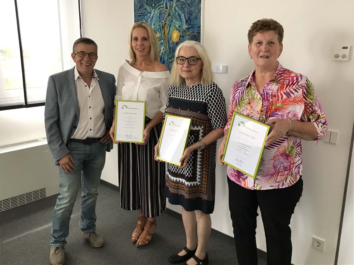 Dreimal 25 Jahre Betriebszugehörigkeit