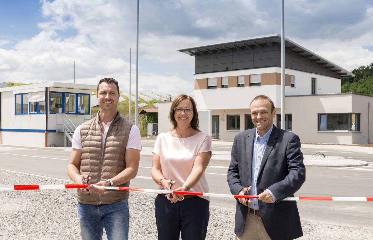 Neue Zufahrt und neues Betriebsgebäude für die AVR Anlage Sinsheim