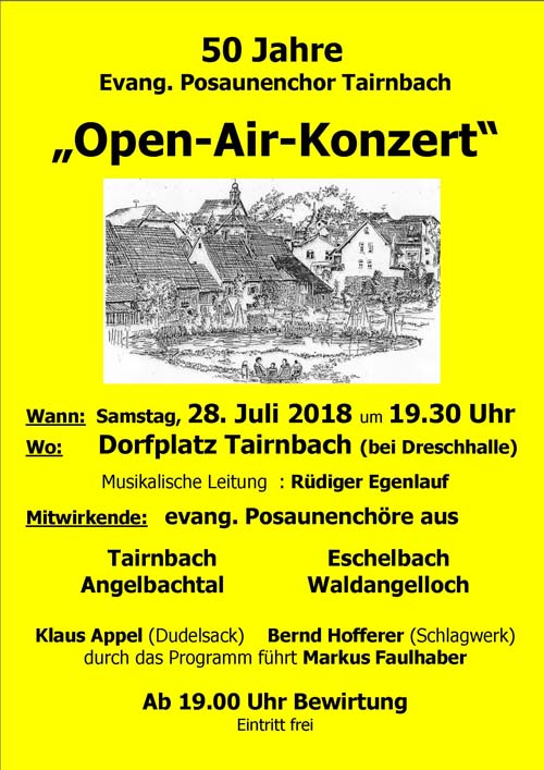 50 Jahre PC Open-Air-Konzert
