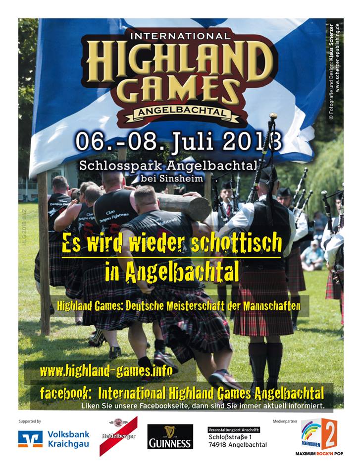 Jetzt am Wochenende: International Highland Games in Angelbachtal
