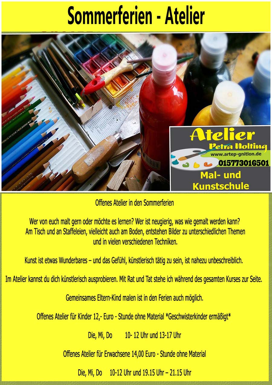 Sommerferien Atelier