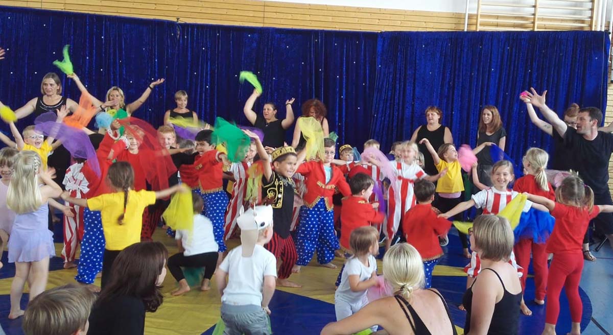 Zirkusprojekt im Städtischen Kindergarten Vogelnest in Hoffenheim