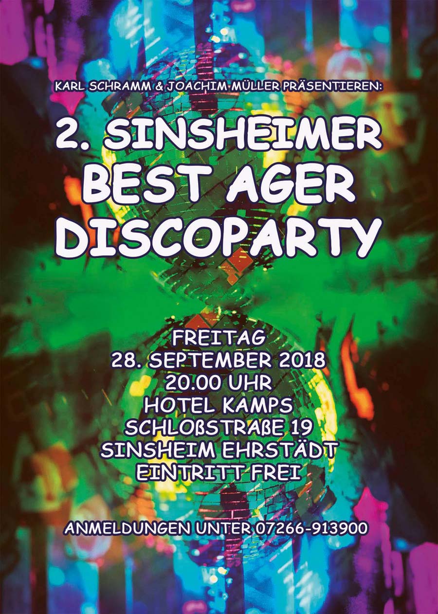 2. Sinsheimer Best Ager Discoparty