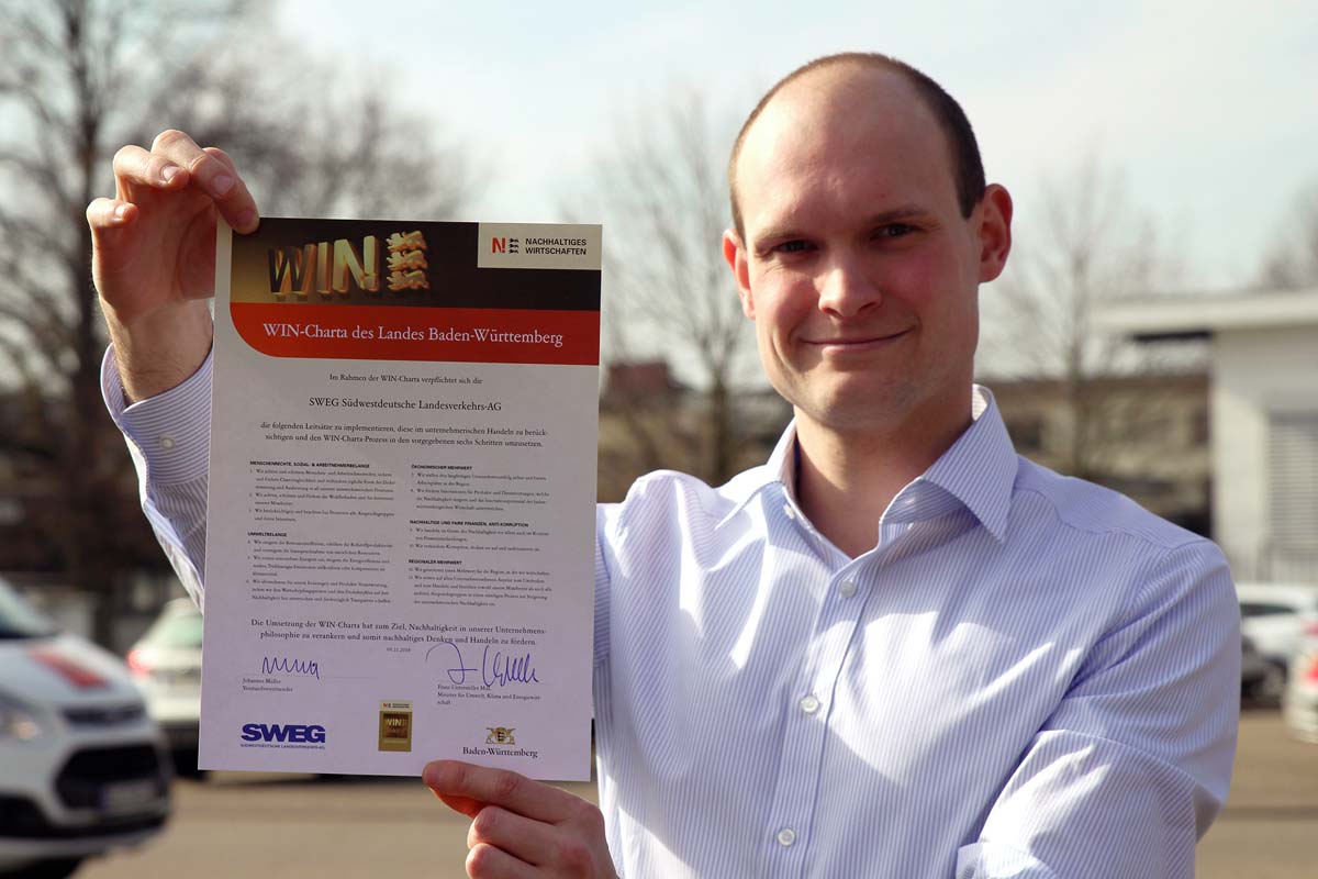 SWEG tritt der Wirtschaftsinitiative Nachhaltigkeit bei