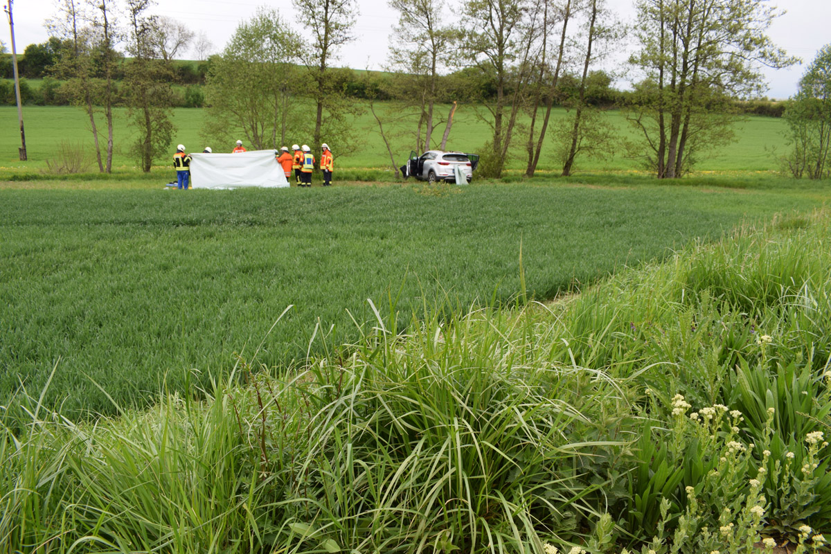 Schwerer Unfall auf L550 bei Sinsheim – Hubschrauber im Einsatz