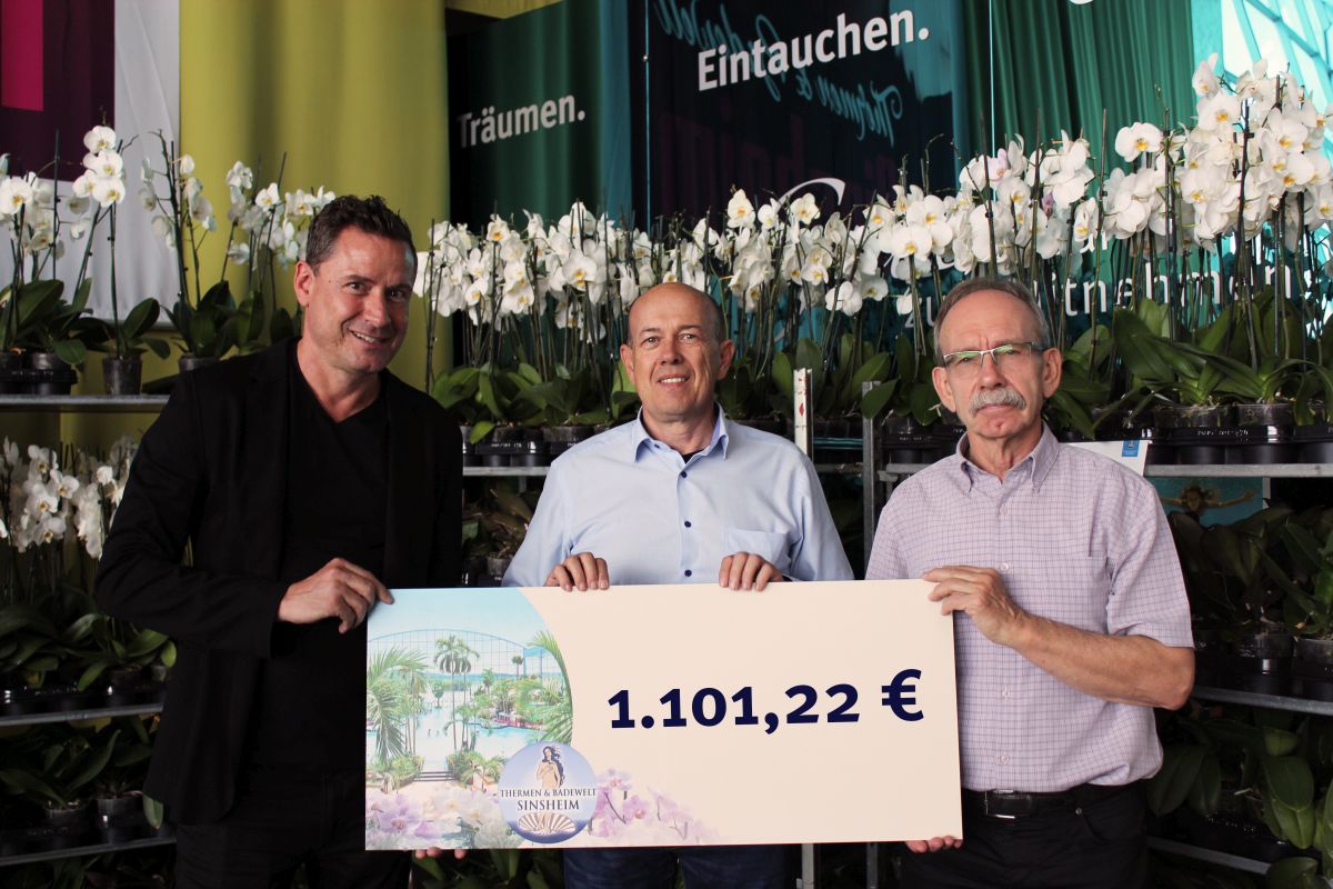 1.101 Euro an den Förderverein der Burg Steinsberg