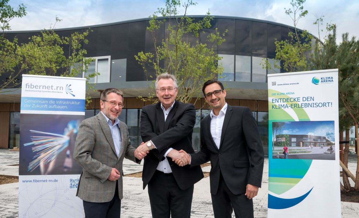 Sinsheimer Klima Arena ist an das Glasfasernetz  der Zukunft angeschlossen