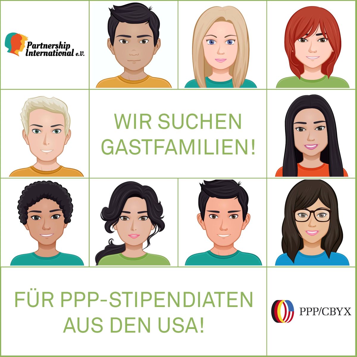 Gastfamilien für amerikanische AustauschschülerInnen gesucht