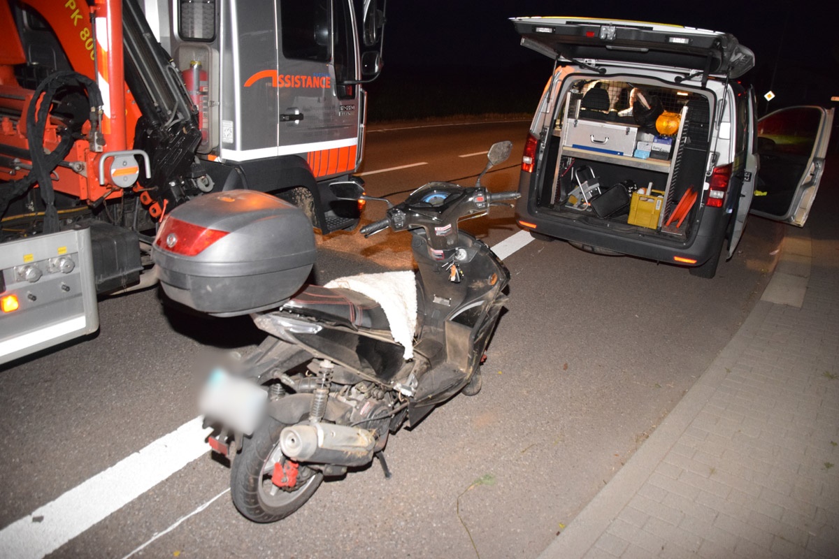 Elsenz: Rollerfahrerin bei Sturz schwer verletzt