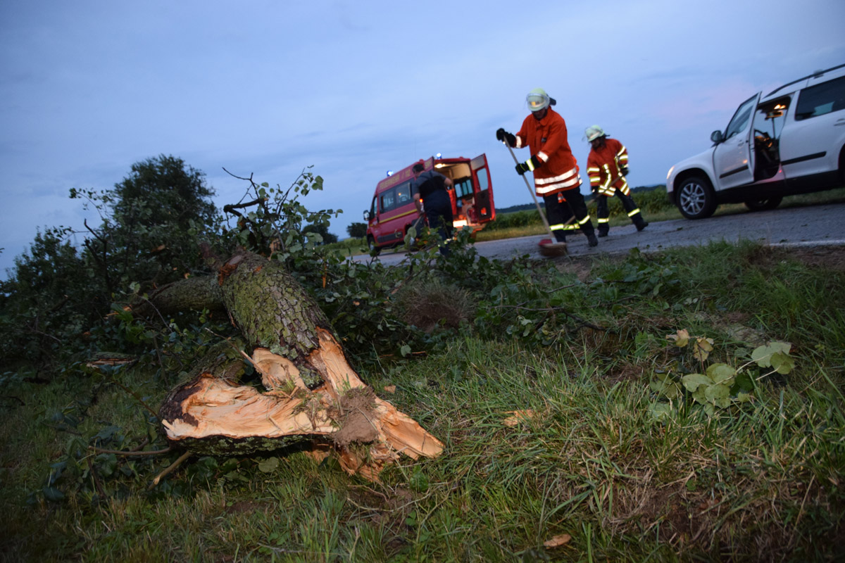 Sinsheim: Großeinsatz nach kurzem Unwetter