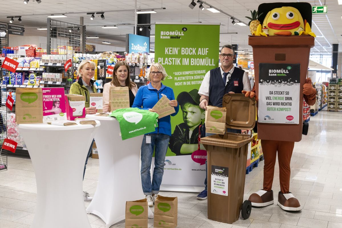 Kein Plastik in die Biotonne