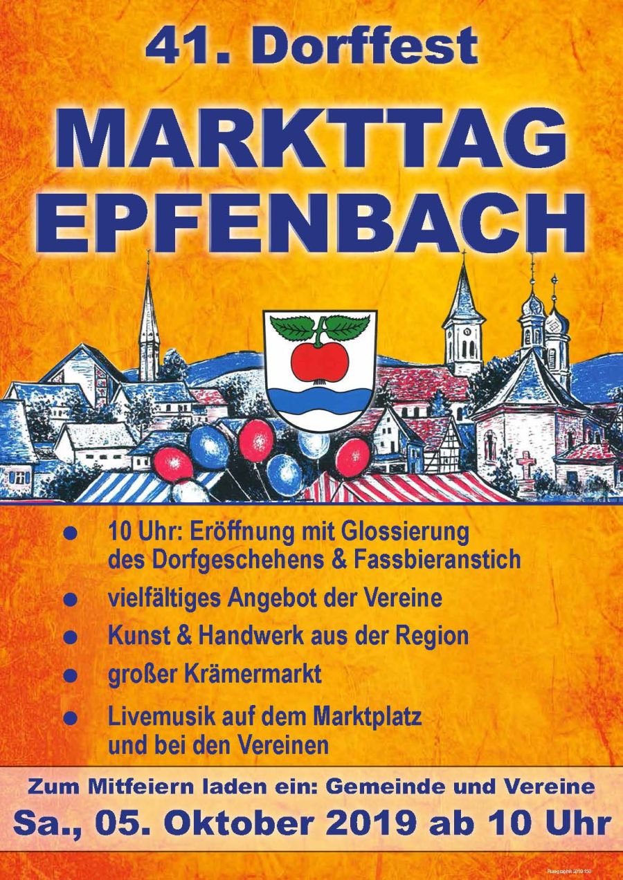 41. Dorffest Markttag Epfenbach