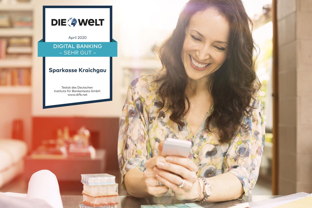Bestnote im „Digital Banking“ für Sparkasse Kraichgau