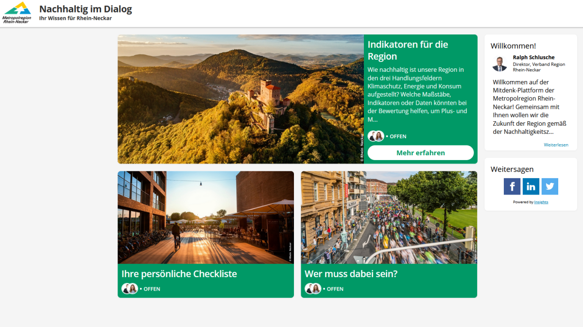 Nachhaltig im Dialog – Ihr Wissen für Rhein-Neckar – Verlängert bis 30. April