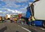 Wieder ein schwerer Unfall auf der A 6: Drei Lastwägen stoßen zusammen! – Ein Fahrer eingeklemmt