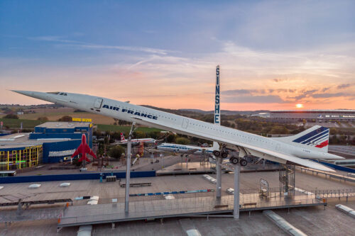 technik-museum-sinsheim concorde im abendrot