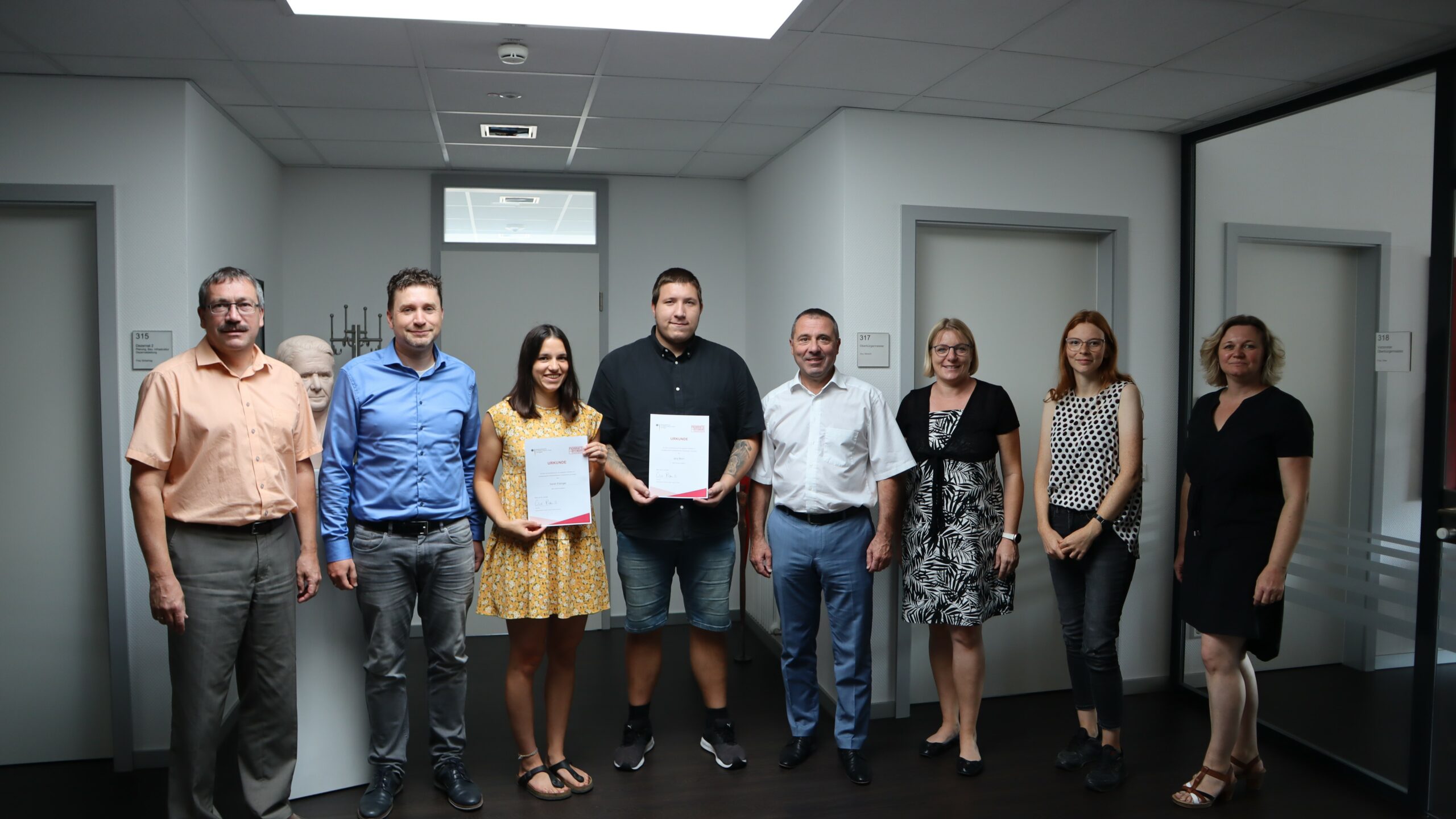 Urkundenübergabe Bundesprogramm