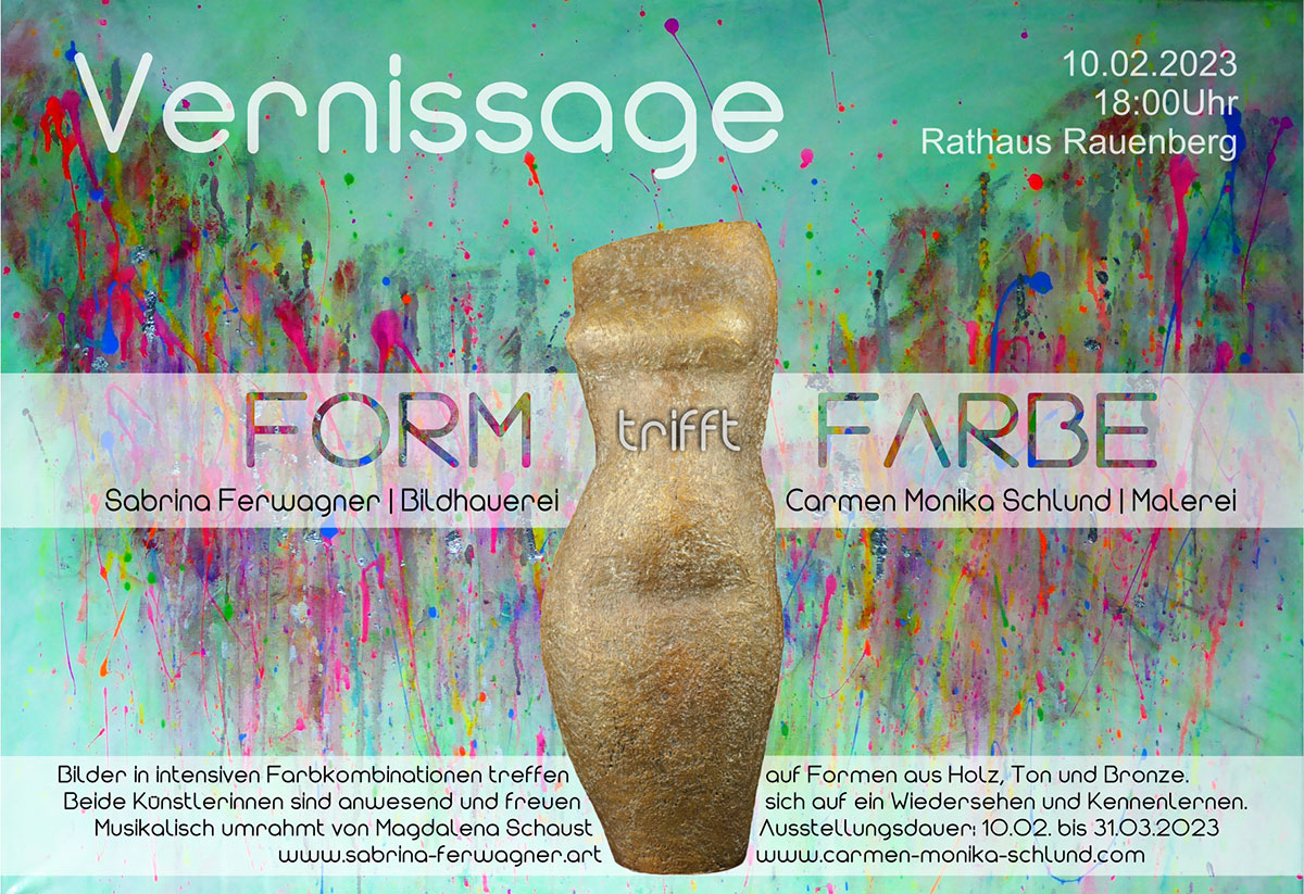 Rauenberg: Ausstellung „Form trifft Farbe“ vom 10.02. bis 31.03.2023