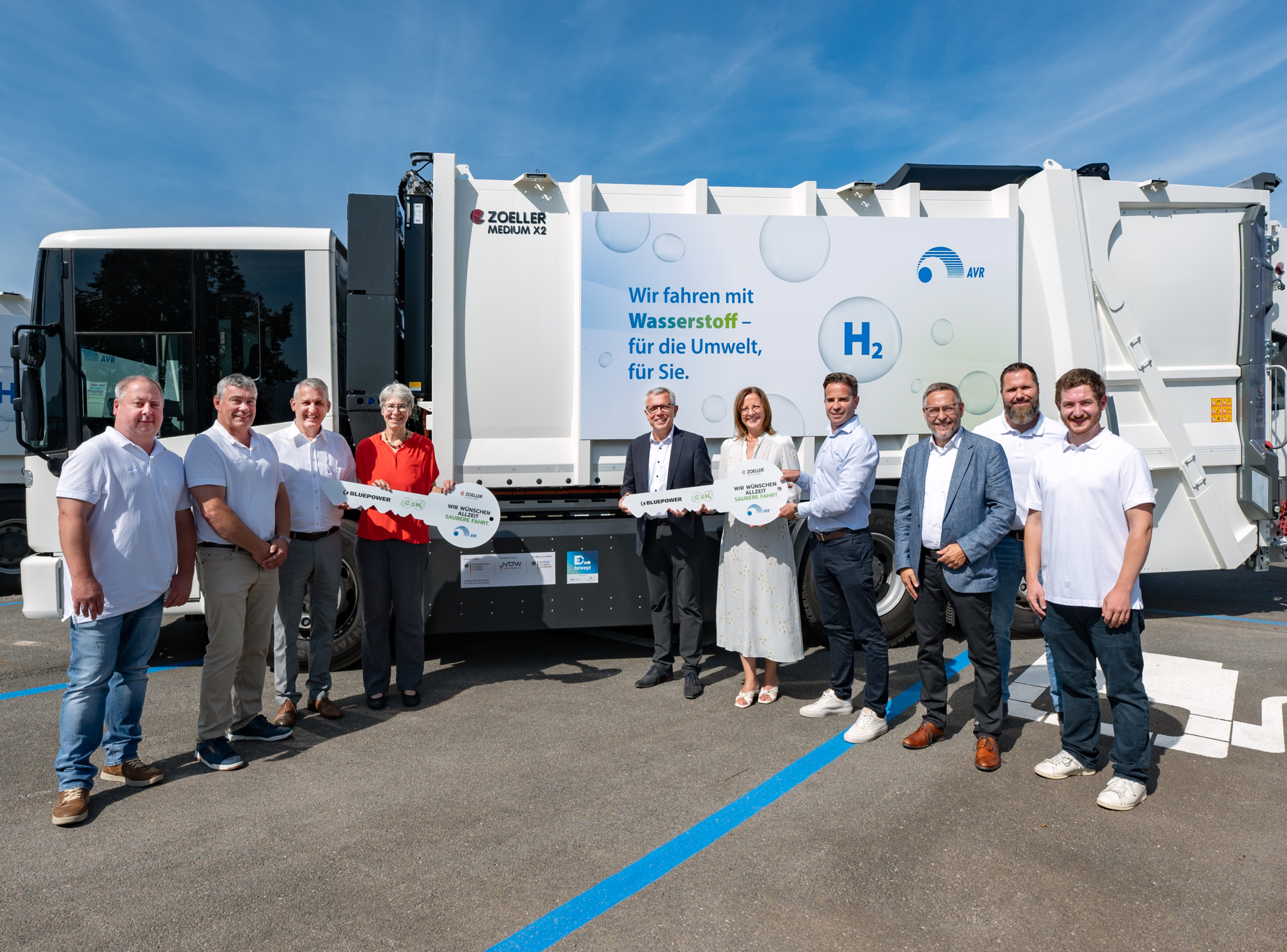 Dossenheim AVR Kommunal, Übergabe neuer Wasserstoff – Mülllastkraftwagen