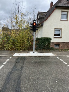 Modernisierte Ampelanlage in Eberbach