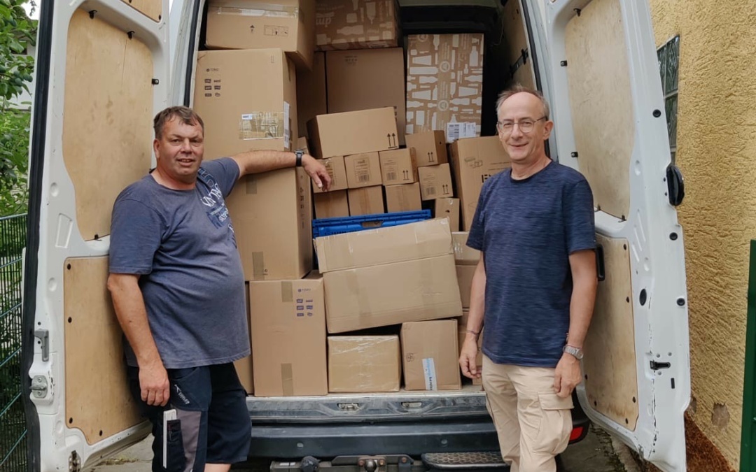 Sinsheim hilft Barcs mit Hygienetransport