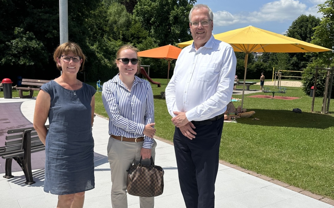 Albrecht Schütte MdL besucht Freibad Neckarbischofsheim
