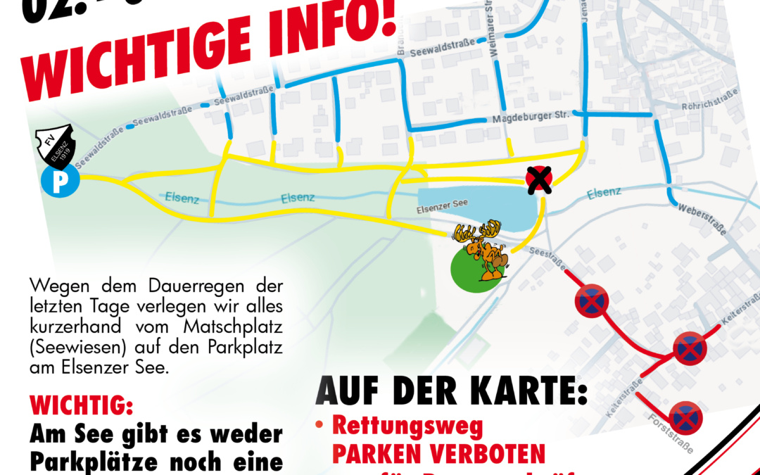 Verlegung des Gauditurniers wegen Wetterlage