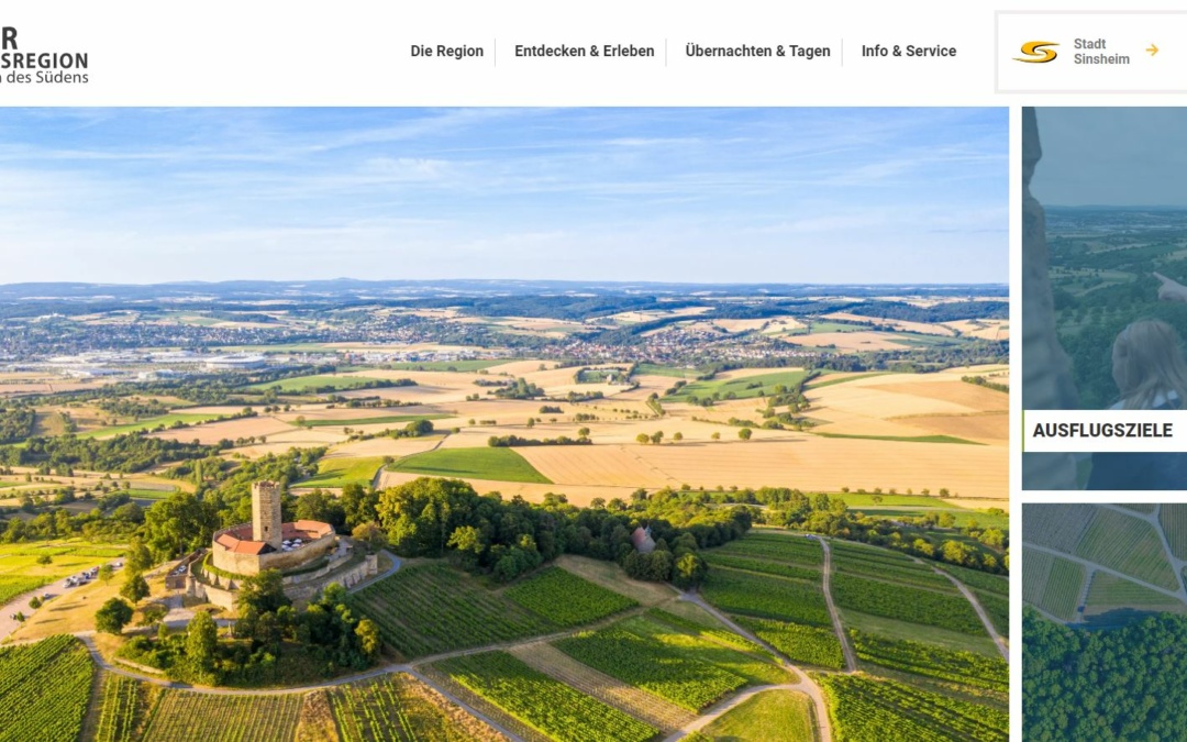 Sinsheimer Erlebnisregion: Neues Online-Unterkunftsverzeichnis gestartet