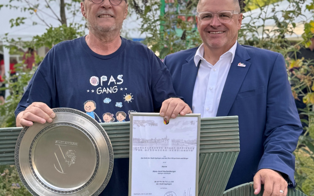 Eppingen Verleiht Wappenteller an Hans-Gerd Hockenberger