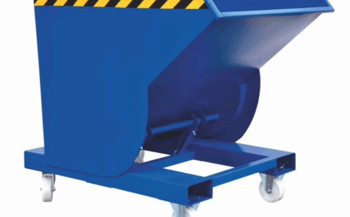 Wie kann die Abfallwirtschaft im Unternehmen verbessert werden? Setzen Sie auf Kippbehälter