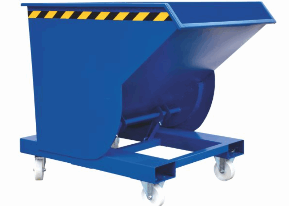 Wie kann die Abfallwirtschaft im Unternehmen verbessert werden? Setzen Sie auf Kippbehälter