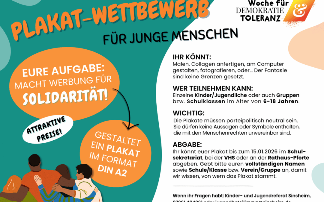 Plakatwettbewerb für Kinder und Jugendliche: „Solidarität“ im Fokus